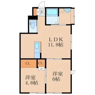 キャンバス C棟【1階】の間取り