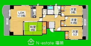 福岡県福岡市早良区西新7【マンション】の間取り