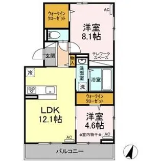 ルーナII【3階】の間取り