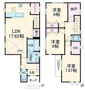 埼玉県川口市大字赤井【一戸建】の間取り