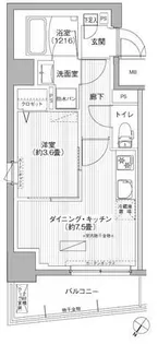 ルヴェール日本橋小伝馬町【2階】の間取り