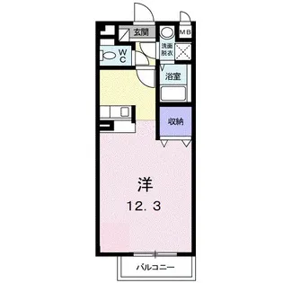 鹿児島県鹿児島市坂之上6【アパート】の間取り