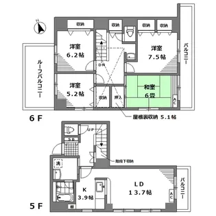 アヌシー永福【5階】の間取り