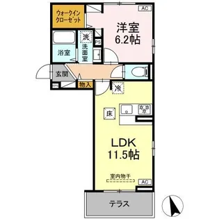 ヴィラH&H【1階】の間取り