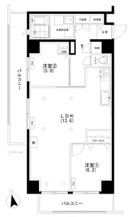 ハイホーム目黒【8階】の間取り