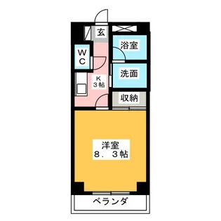 ANNEX UEDA【3階】の間取り