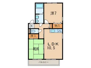 ルミエール北夙川 B棟【1階】の間取り