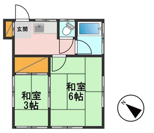東京都江戸川区南小岩2【アパート】の間取り