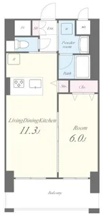 東京都江東区東砂3【マンション】の間取り