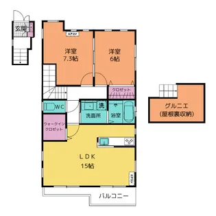 アクシア【2階】の間取り
