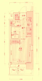 大阪府大阪市北区中津6【マンション】の間取り