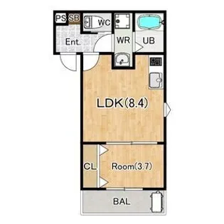 ジーメゾン渚元町プレディア【3階】の間取り