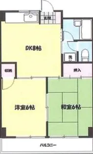 ドミール赤塚公園【3階】の間取り