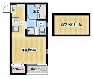 GH栄町通アパートメント【1階】の間取り