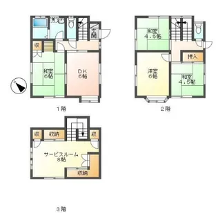 埼玉県越谷市大字平方【一戸建】の間取り