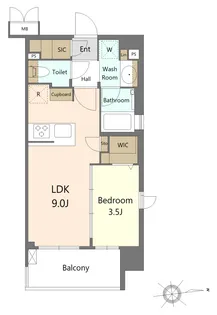 デュオヴェール大濠公園【7階】の間取り
