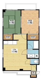 ソレイユ富士見【4階】の間取り