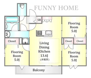 グランプラザ中延【2階】の間取り