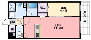 兵庫県西宮市甲子園一番町【マンション】の間取り