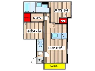 ブライトレジデンス向ヶ丘遊園【2階】の間取り