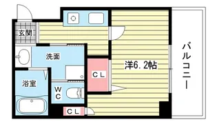 大阪府豊中市服部西町3【マンション】の間取り