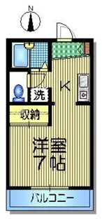 ヘーベル弥生【1階】の間取り