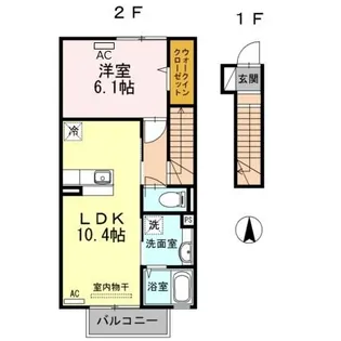 フェリオ【2階】の間取り