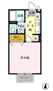 神奈川県厚木市山際【アパート】の間取り