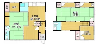 山口県防府市大字田島【一戸建】の間取り