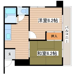 長町リトル・ヒルズ【5階】の間取り
