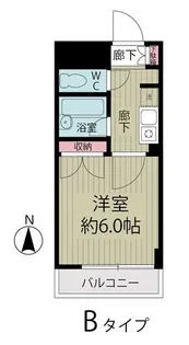 サンライズ浦安(E-084)【2階】の間取り