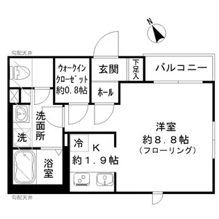 東京都港区西麻布2【マンション】の間取り