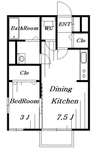 グランモア登戸壱番館【2階】の間取り