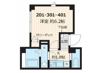 メゾン・ドゥ・ソレイユ【4階】の間取り