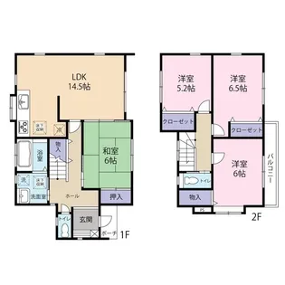 埼玉県さいたま市浦和区針ヶ谷4【一戸建】の間取り