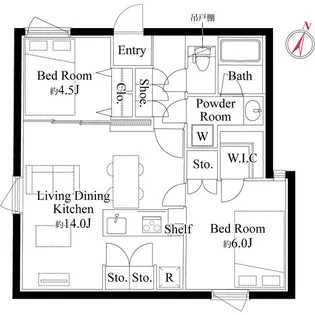 東京都文京区目白台2【マンション】の間取り