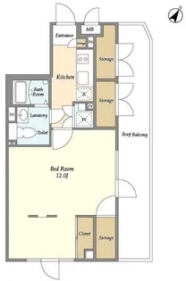 東京都渋谷区笹塚3【マンション】の間取り