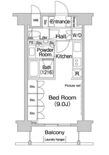 エルスタンザ平河町【9階】の間取り