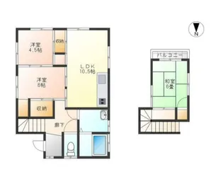 神奈川県相模原市緑区中沢【一戸建】の間取り