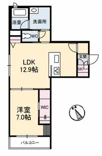 ベレオ コンフォーザ 新山口駅前【3階】の間取り