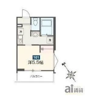 埼玉県新座市野火止6【アパート】の間取り