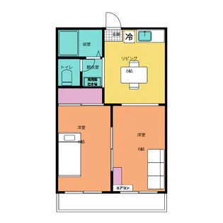 レオハイム【2階】の間取り