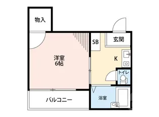 山口ハイツ 片山【3階】の間取り