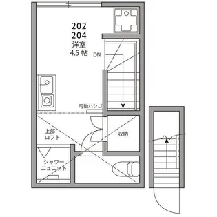 T.place浅草【2階】の間取り