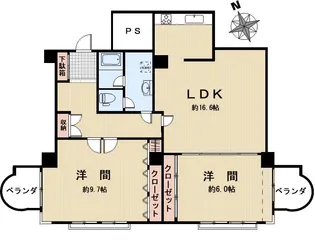 メゾン文京【7階】の間取り