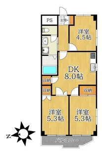 サンレガーロ葛西【6階】の間取り
