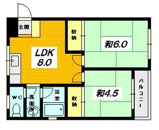 広島県安芸郡海田町畝1【マンション】の間取り