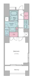 レジディア日本橋馬喰町【13階】の間取り