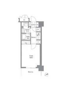 オアーゼ芝浦レジデンス【10階】の間取り