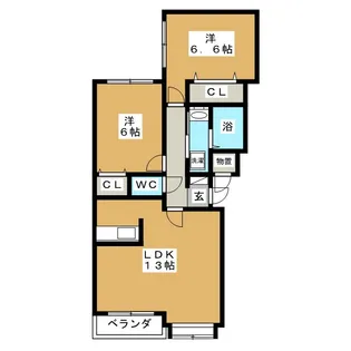 H・Kレヂデンス【3階】の間取り